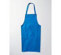 Le Laboureur Cotton Apron - Bright Blue - Blue / One Size