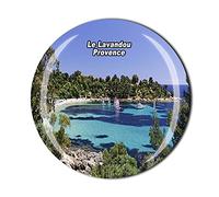 Le Lavandou Provence France Fridge Magnet Crystal Tourist Souvenir Gift Collection Refrigerator Magnetic Sticker