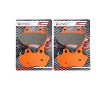 LE LEFOSSI Front Rear Carbon Fiber Brake Pads for Compatible with Harley Davidson FLSTN/FLSTNi Softail Deluxe 2005-2007 FLSTC Heritage Softail Classic 2000-2007 FA400F FA400R