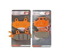 LE LEFOSSI Front Rear Carbon Fiber Brake Pads for Compatible with Yamaha YZ 125 WR 250 YZ 250 1992 1993 1994 1995 1996 1997 DT 200 TT 250 R 1993-2000 FA135F FA152R