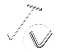le lifting keys le Cover Hook Blunt Versatile Handy le Hook, Stainless Steel le lifting keys with T-Handle, Home Roller Shutter Door Hook for Shutter Doors/Sew