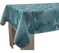 Le linge de Jules Biloba Stain-Resistant Tablecloth Square 150 x 150 cm Green