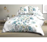 Le linge de Jules Bloom Bed Linen Set with Fitted Sheet 140 x 190 cm + 2 Pillowcases Microfibre
