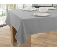 Le linge de Jules Plain Stain-Resistant Tablecloth Rectangular 150 x 200 cm Light Grey
