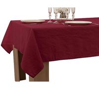 Le linge de Jules Stain-Resistant Tablecloth Crumpled 150 x 200 cm Burgundy