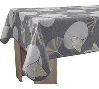 Le linge de Jules Stain Resistant Tablecloth Kobe Grey Rectangle 120x150cm