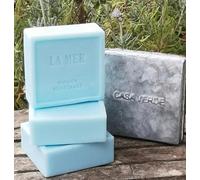 Le Mar Scented Soap, Savon de Marseille Soap, Blue Exfoliating Square Soap Bar, Baby Blue Soap, Bathroom Toiletries Gift, Hand Soap, Natural Ingredients Soap Bar, Sea Scented Soap, Square Blue Soap