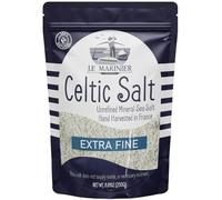 Le Marinier Celtic Salt Extra Fine, 8.81oz - 0.6lb. Unrefined French Sea Salt 100% Natural, Hand Harvested Mineral Celtic Salt (0.6lb Extra Fine)