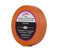 Le Mark Orange PVC Electrical Insulation Tape - 33m x 19mm, Flame Retardant, RoHS & BS EN 60454-2 Compliant, Water & Abrasion Resistant, Easy Unwind & Tear, Professional Grade