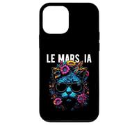 Le Mars IA Cat Wearing Sunglasses and Flowers Design Case for iPhone 12 mini