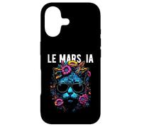 Le Mars IA Cat Wearing Sunglasses and Flowers Design Case for iPhone 17