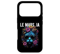 Le Mars IA Cat Wearing Sunglasses and Flowers Design Case for iPhone 17 Pro