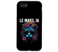 Le Mars IA Cat Wearing Sunglasses and Flowers Design Case for iPhone SE (2020) / 7/8