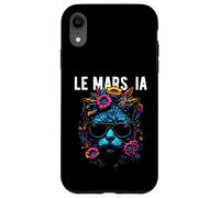 Le Mars IA Cat Wearing Sunglasses and Flowers Design Case for iPhone XR