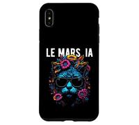 Le Mars IA Cat Wearing Sunglasses and Flowers Design Case for iPhone XS Max