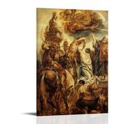Le Martyre De Sainte Apolline (1628) by Jacob Jordaens - Baroque Religious Scene Print for Classical Wall Art Decor Wall Art Picture Painting Canvas Prints Artworks Bedroom Living Room Decor Frame-sty