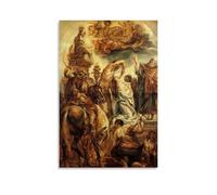 Le Martyre De Sainte Apolline (1628) by Jacob Jordaens - Baroque Religious Scene Print for Classical Wall Art Decor Canvas Painting Wall Art Decorative Picture Prints Modern Decor Unframe-style 12x18