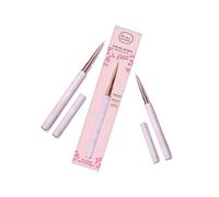 Le Mini Macaron • Nail Art Brush 'Le Petit' • Nail Decoration • Pink Marble • One Piece