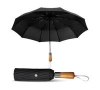 Le Monde du Parapluie - Automatic Folding Umbrella for Men - Triple Umbrella, black, Classic