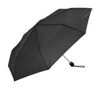 Le Monde du Parapluie Men's and Women's Black Folding Umbrella with Manual Opening and Windproof, Compact Only 24 cm - Ultra Lightweight 250 g Travel Umbrella