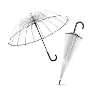 Le Monde du Umbrella - Transparent Bell Umbrella for Women - Automatic Opening - 16 Whales