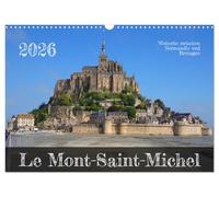 Le Mont-Saint-Michel - World Heritage Site between Normandy and Brittany UK-Version (Wall Calendar 2026 DIN A3 Landscape), CALVENDO 12 Month Wall Calendar