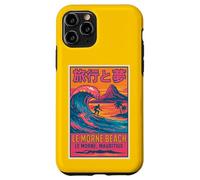 Le Morne Beach Mauritius Surfing Retro Travel Sunset Fun Art Case for iPhone 11 Pro