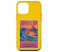 Le Morne Beach Mauritius Surfing Retro Travel Sunset Fun Art Case for iPhone 12 mini