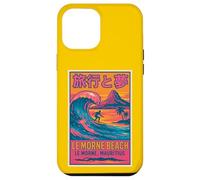 Le Morne Beach Mauritius Surfing Retro Travel Sunset Fun Art Case for iPhone 12 Pro Max