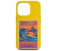 Le Morne Beach Mauritius Surfing Retro Travel Sunset Fun Art Case for iPhone 13 Pro