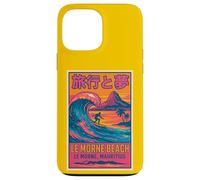 Le Morne Beach Mauritius Surfing Retro Travel Sunset Fun Art Case for iPhone 13 Pro Max