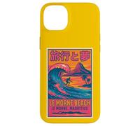 Le Morne Beach Mauritius Surfing Retro Travel Sunset Fun Art Case for iPhone 14 Plus