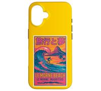 Le Morne Beach Mauritius Surfing Retro Travel Sunset Fun Art Case for iPhone 16