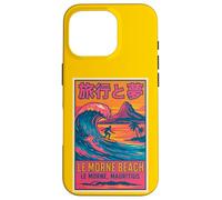 Le Morne Beach Mauritius Surfing Retro Travel Sunset Fun Art Case for iPhone 16 Pro