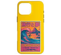Le Morne Beach Mauritius Surfing Retro Travel Sunset Fun Art Case for iPhone 16 Pro Max
