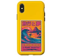 Le Morne Beach Mauritius Surfing Retro Travel Sunset Fun Art Case for iPhone X/XS
