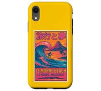 Le Morne Beach Mauritius Surfing Retro Travel Sunset Fun Art Case for iPhone XR