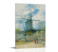 Le Moulin De La Galette By Vincent Van Gogh Artists Works Printed Posters Art Canvas Decor Wall Print Photo Home Modern Decoratives 08x12inch(20x30cm)