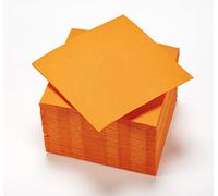 LE NAPPAGE ARTS DE LA TABLE 50 Micro Embossed Napkins 24x25 cm 2V 100% Nature Orange - FSC, 71310