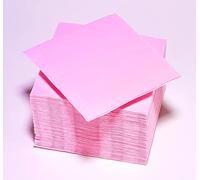 LE NAPPAGE ARTS DE LA TABLE 50 Napkins with Micro Embossing, 24 x 25 cm, 2 V, 100% Natural Pink