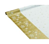 LE NAPPAGE ARTS DE LA TABLE Damask Paper Roll Tablecloth 1.18 x 6 m Merry Christmas