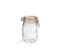Le Parfait Super Deluxe French Glass Preserving Jar 1000g (35oz),Pack of 6