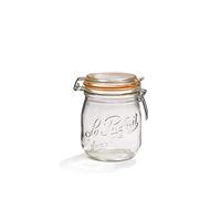 Le Parfait Super deluxe mason jar, French glass, 750 ml, 6 pieces