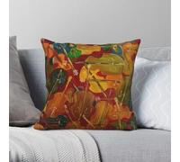 Le Pavillon De Musique Square Pillowcase Polyester Linen Velvet Creative Zip Decor Sofa Cushion Cover