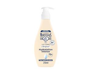 Le Pe Marseillais L'Original Body Milk (250 ml Pump Bottle) - Body Care Intensive Moisture 72h - Moisturiser Body with 96% Natural Ingredients
