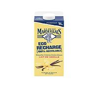 Le Pe Marseillais Shower Cream Refill Pack, Extra Soft, Organic Vanilla Milk (1 Litre) - Shower Gel Refill with 92% Natural Ingredients - pH Neutral and No Dyes