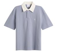 Le Père Men's Short Sleeve Rugby Polo Blue Grey
