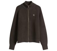 Le Père Men's Zipper Knit Cardigan Charcoal