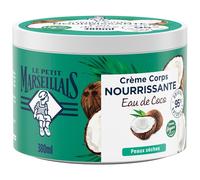 Le Petit Marseillais | Coconut Water Nourishing Body Cream (380ml jar) - Moisturizing cream for dry skin - Vegan formula 95% of natural origin
