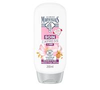 Le Petit Marseillais | Express Care 1 Min Douceur & Éclat Almond & Linen Organic (200 ml bottle) - Conditioner for long and delicate hair - 95% ingredients of natural origin